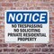 Signmission No Trespassing No Soliciting Private Residential OSHA Notice Sign, Plastic, 14in W x 10in L, 2PK OS-2PACK-NS-P-1014-L-14942 - alternate 7